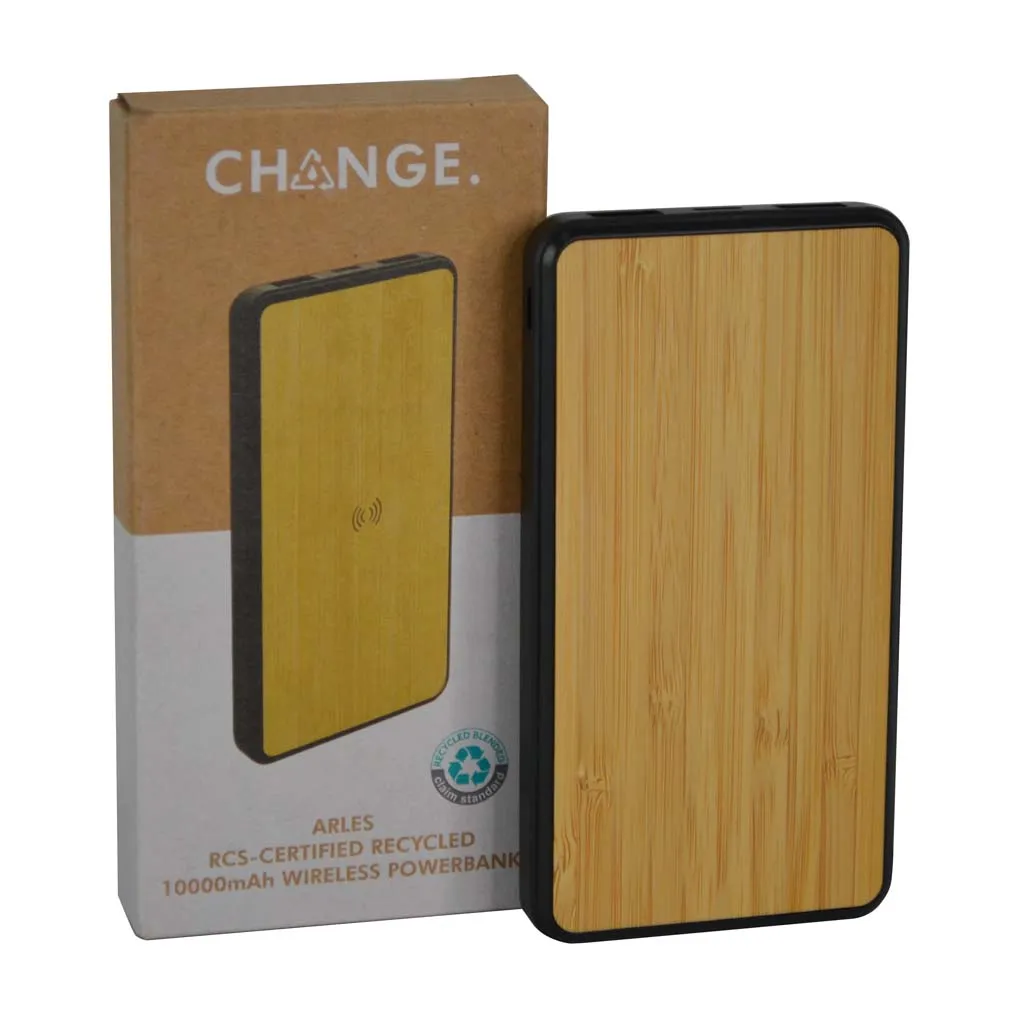 أرليس  بنك طاقة لاسلكي معاد تدويره بسعة 10000mAh من مجموعة CHANGE