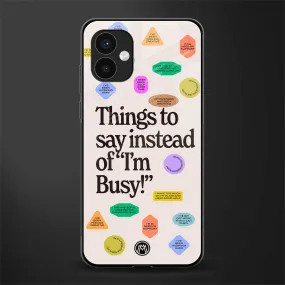 10 Things To Say Phone Case for Samsung Galaxy A04 | Glass Case