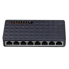 10/100 Mbps 8 Ports Ethernet  Desktop Network Switch Hub Adapter