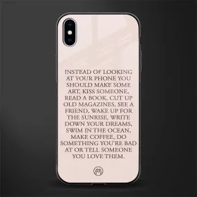 11 Things To Do Phone Case for IPhone XS Max | Glass Case