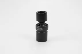 11/16" 1/2" Drive 6 Point Swivel Fractional Impact Socket