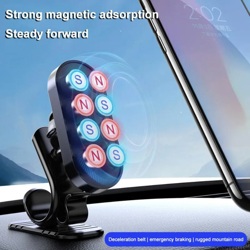 360 Degree Rotating D6 Magnetic Car Phone Holder