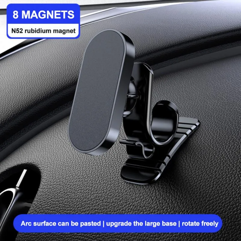 360 Degree Rotating D6 Magnetic Car Phone Holder