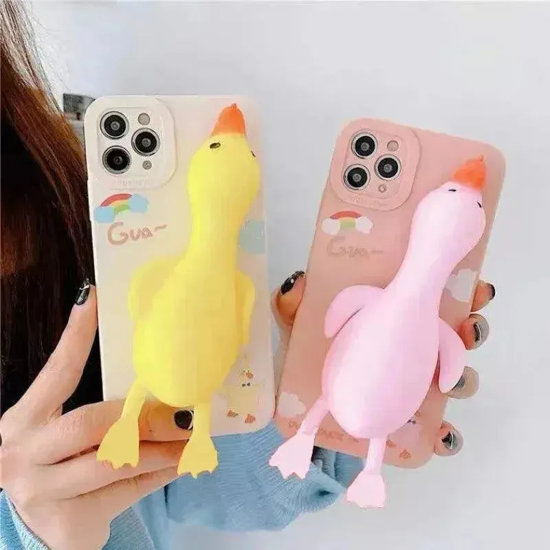 3D Squeezy Duck Phone Case (For iPhones)