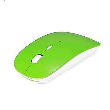 A100 Super Slim Adjustable DPI 2.4GHz Wireless Optical Mouse (Assorted Colors)