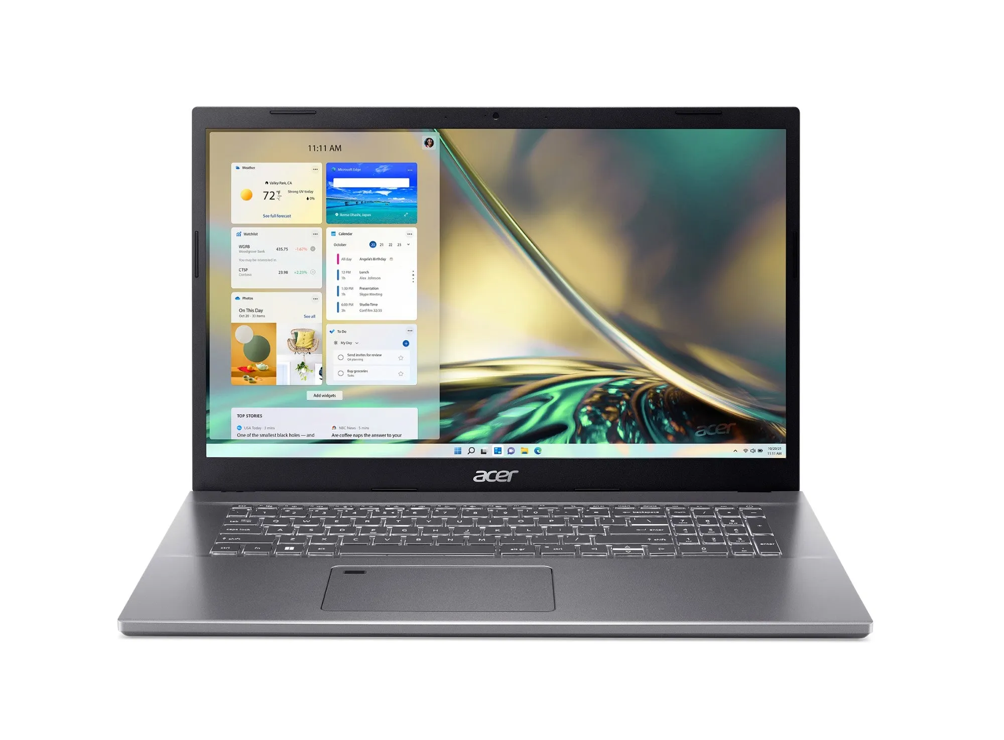 Acer Aspire 5 Laptop, Intel Core i7-12650H, 16 GB RAM, 512 GB SSD, 17.3" Inch FHD Display, Win 11 Pro, Grey