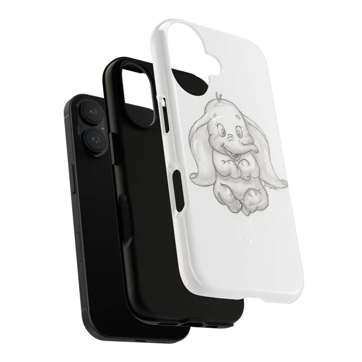 Adorable Dumbo Elephant Magnetic Tough Phone Cases