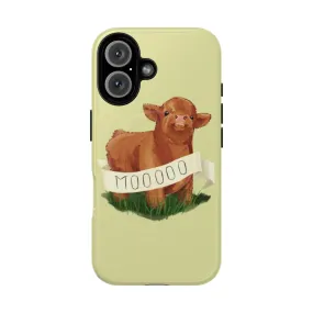 Adorable Highland Cow Phone Case for Baby