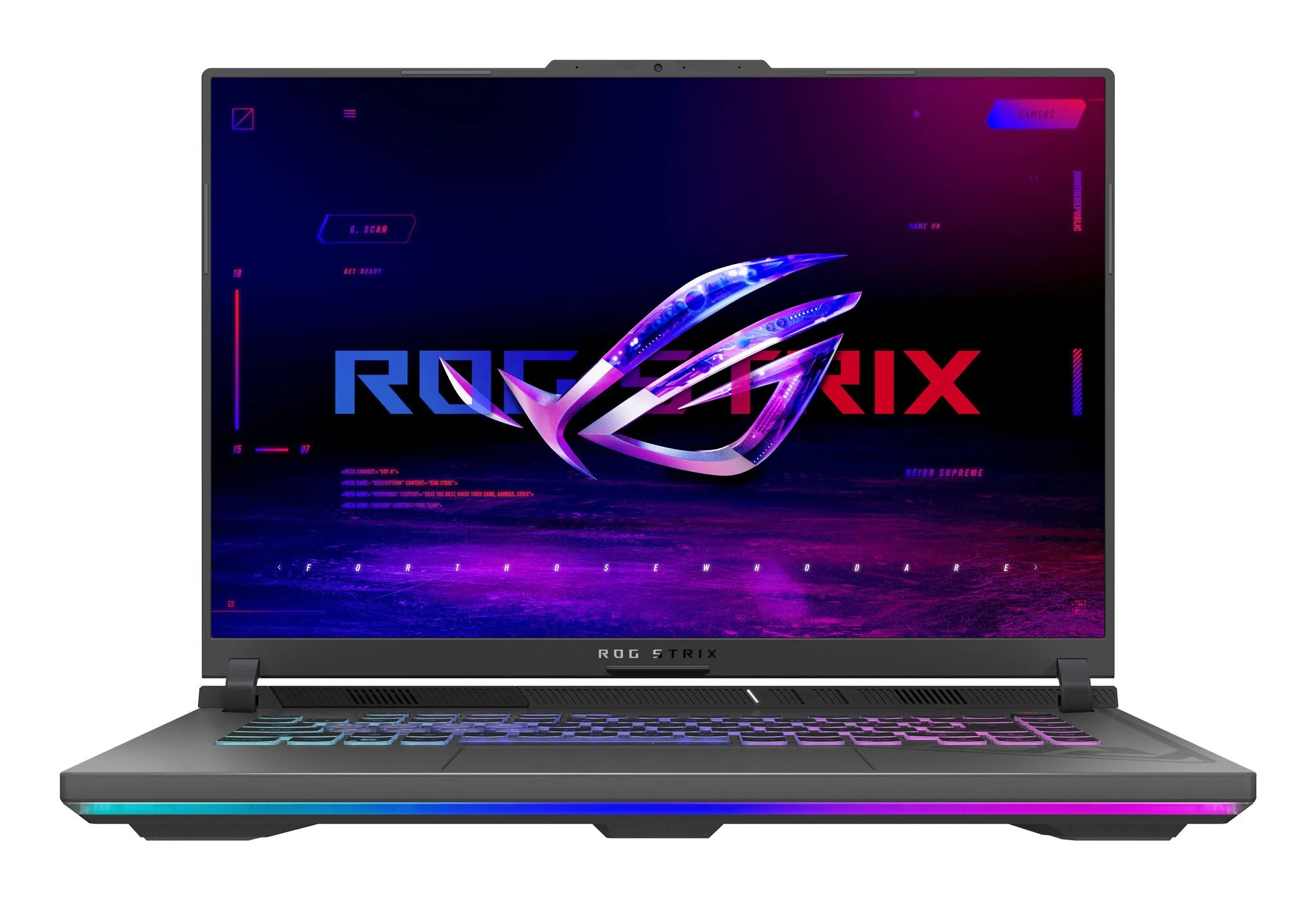 ASUS ROG Strix G16 G614JV-N3106W Intel® Core™ i5 i5-13450HX Laptop 40.6 cm (16") WUXGA 16 GB DDR5-SDRAM 512 GB SSD NVIDIA GeForce RTX 4060 Wi-Fi 6E (802.11ax) Windows 11 Home Black, Grey