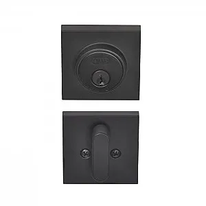 BHP - TIB10644BLK Tiburon Deadbolt in Matte Black BHP Low Profile Single Cylinder Deadbolt