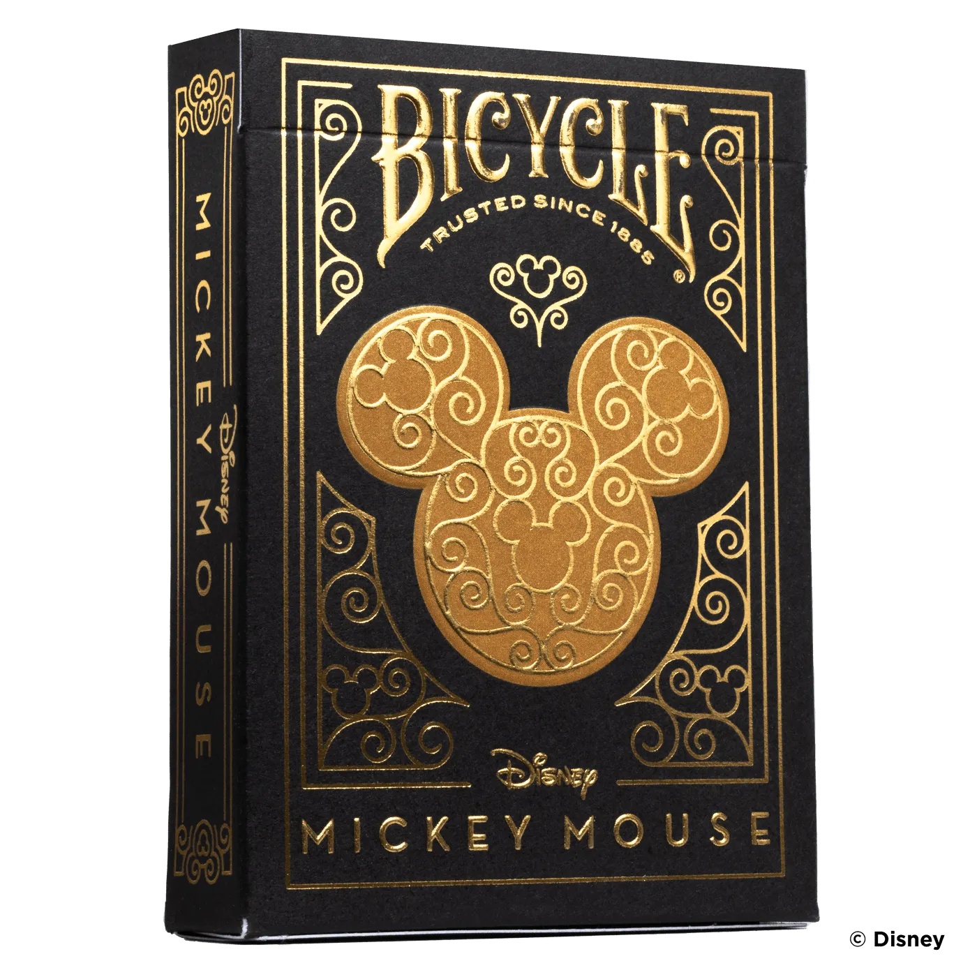 Bicycle Disney Mickey Mouse Black and Gold Playing Cards