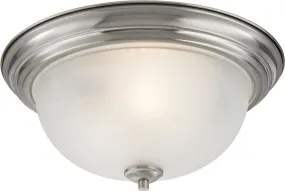 Bristol Lane 3 Light Flush Mount In Brushed Nickel