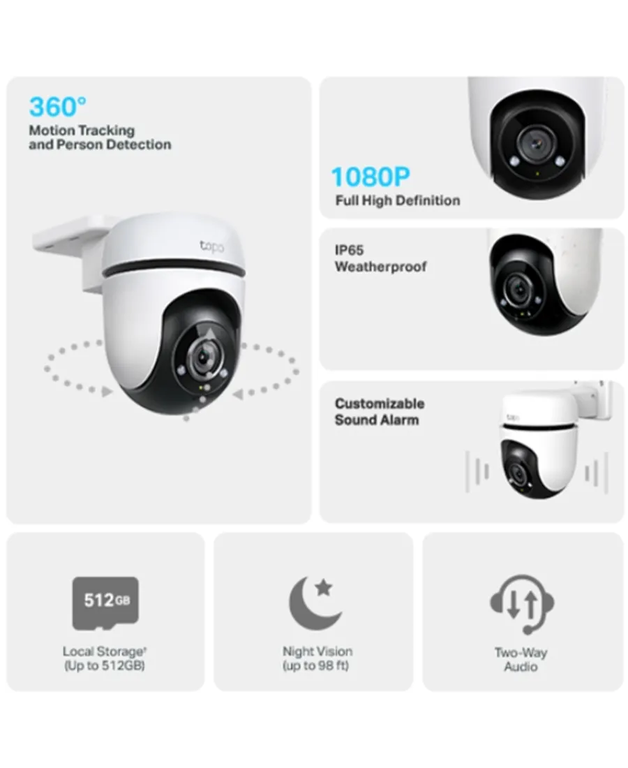 C500 Outdoor Pan/Tilt Wifi Camera | White