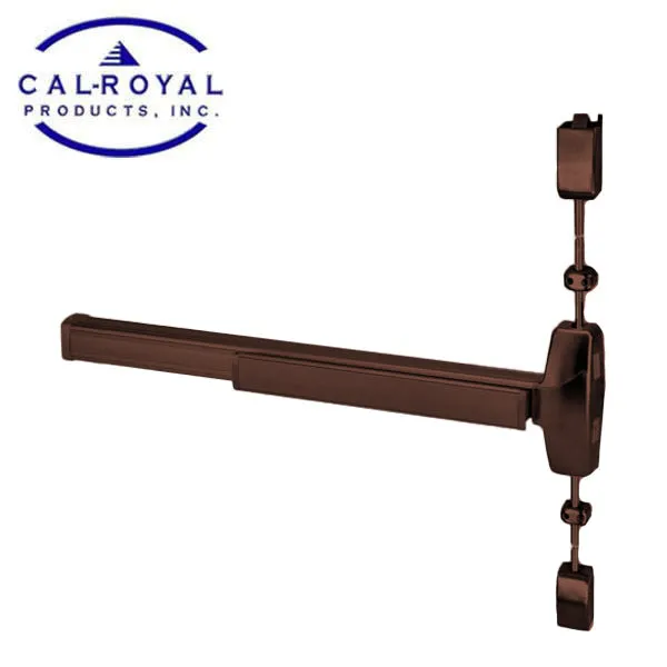 Cal-Royal - A7780V4896 - Surface Vertical Rod Exit Device - 48" - Dark Bronze - Grade 1