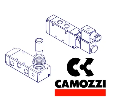 Camozzi 358 955 G1/8", 5/2 Roller Lever Type, Series 3, Mechanically Operated Mini Directional Control Valve