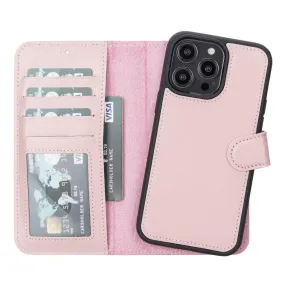 Carter iPhone 14 Pro Max Detachable Wallet Case, Nude Pink