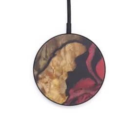 Circle Wood Resin Wireless Charger - Ailsun (Dark Red, 605997)