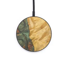 Circle Wood Resin Wireless Charger - Brittani (Dark Green, 599311)