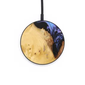 Circle Wood Resin Wireless Charger - Brynlee (Purple, 652678)