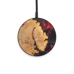 Circle Wood Resin Wireless Charger - Charla (Dark Red, 615644)