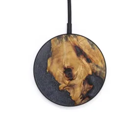 Circle Wood Resin Wireless Charger - Christiana (Pure Black, 611852)