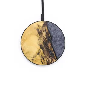 Circle Wood Resin Wireless Charger - Darlene (Pure Black, 704859)