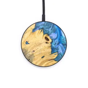 Circle Wood Resin Wireless Charger - Dennis (Blue, 629536)