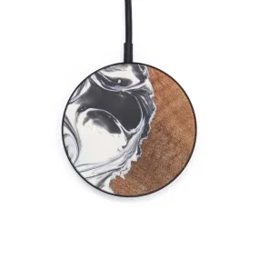 Circle Wood Resin Wireless Charger - Duc (Black & White, 598552)