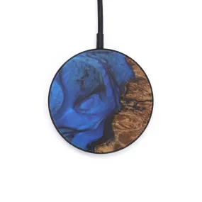 Circle Wood Resin Wireless Charger - Ebba (Dark Blue, 599820)