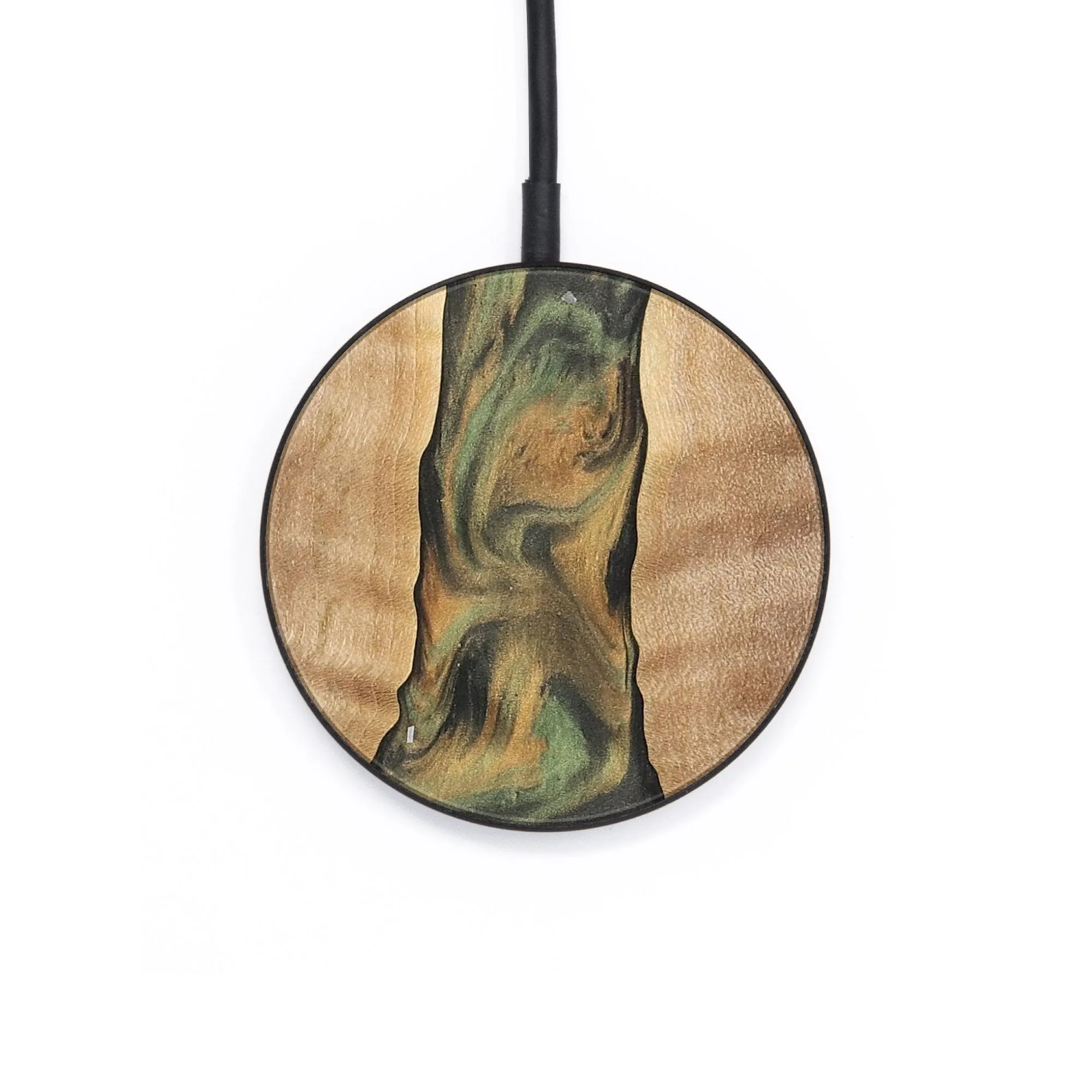 Circle Wood Wireless Charger - Barnard (Green, 732984)