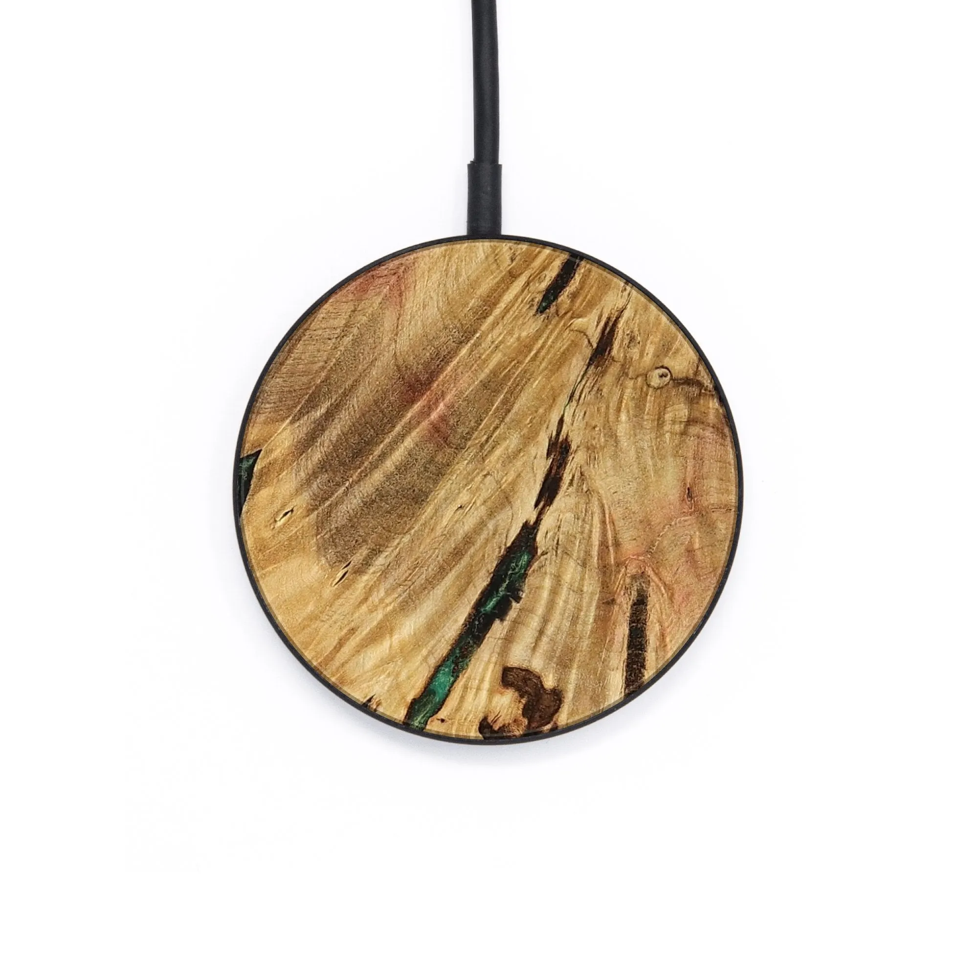 Circle Wood Wireless Charger - Sella (Green, 736686)