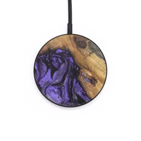 Circle Wood Wireless Charger - Ty (Purple, 727673)