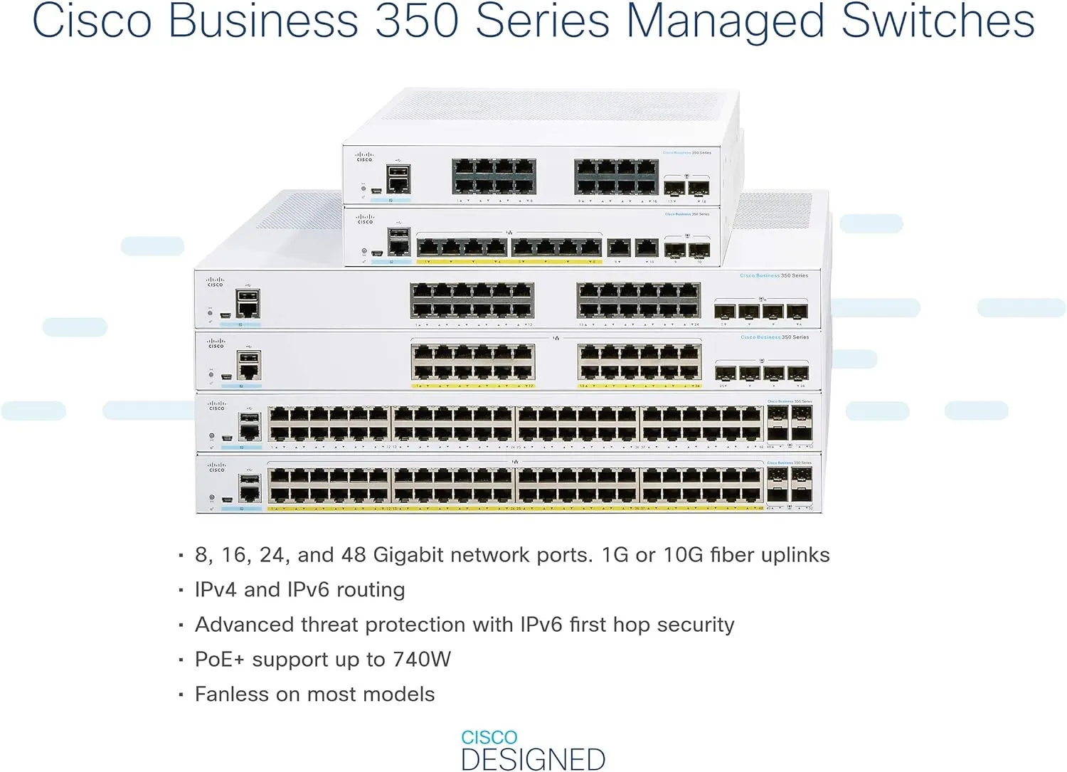 Cisco Business CBS350 16-Port Gigabit (240W PoE )   2-Port Gigabit SFP Uplink 全網管交換機 (CBS350-16FP-2G-UK / NE-3516A2G) 有限終生保用