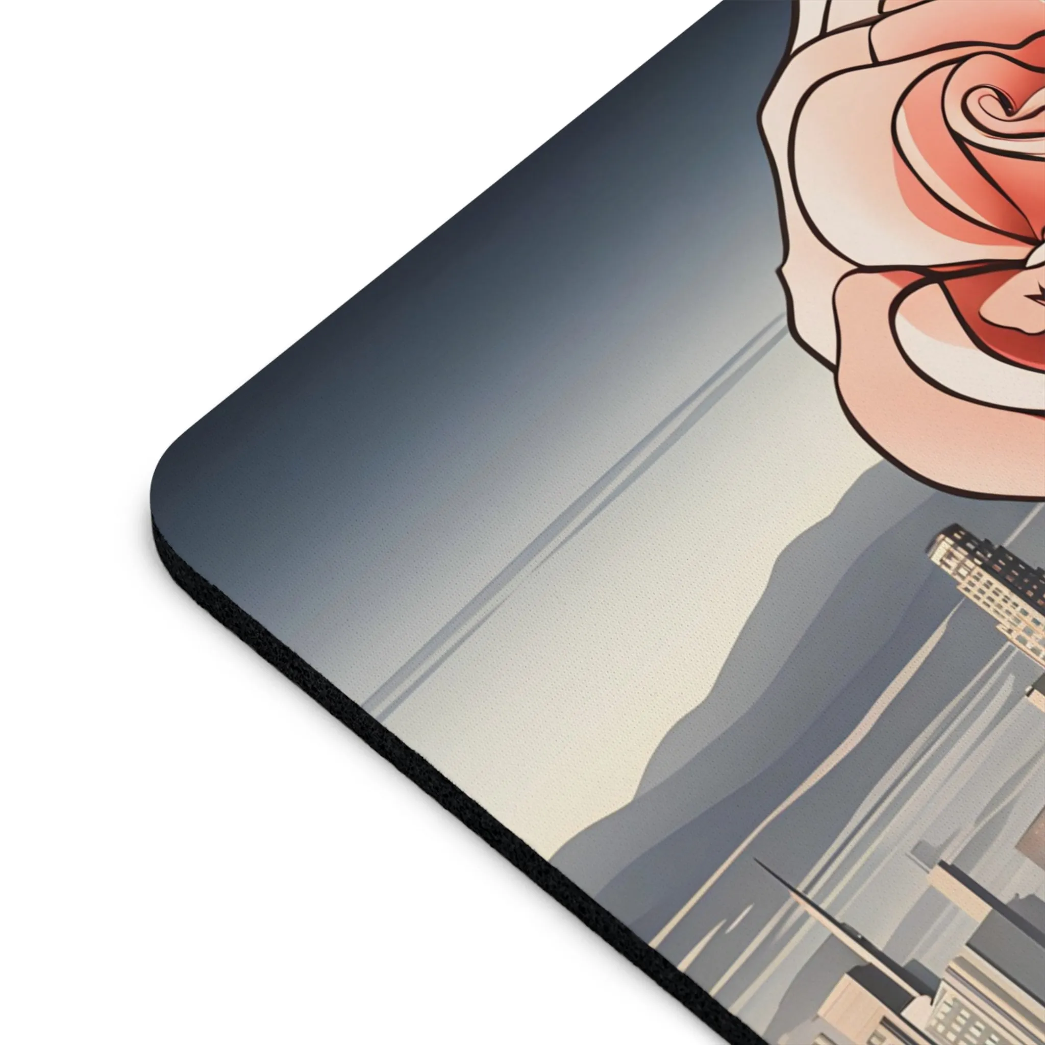 City Rose, Computer Mouse Pad - for Home or Office