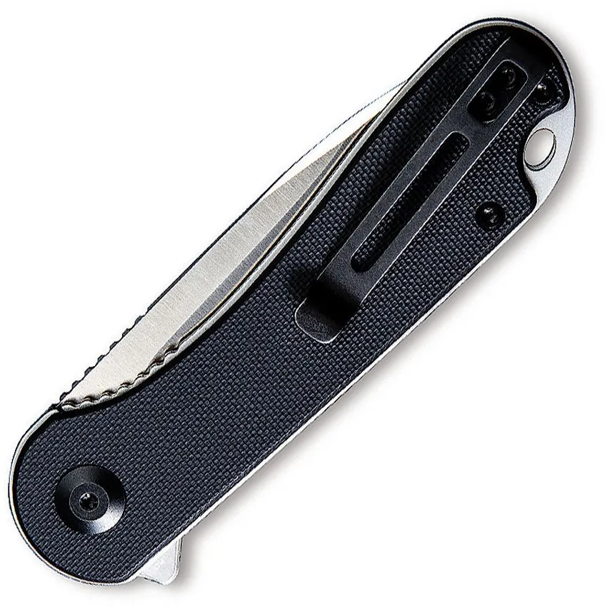 Civivi Elementum EDC Folding Knife 2.96in D2 Steel Black G10 Handles (C907A)