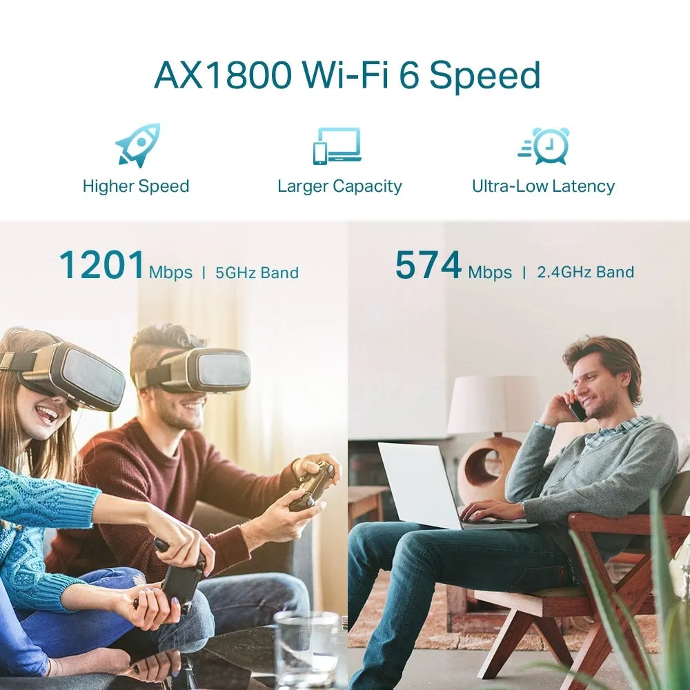 [CLEARANCE] TP-Link RE605X AX1800 Dual Band Wi-Fi Range Extender Wall Plugged with 1201Mbps at 5GHz, 574Mbps at 2.4GHz, Gigabit Ethernet Port, Access Point Mode, Easy Setup Via WPS / Tether App, MU-MIMO, OFDMA, Beamforming, OneMesh, Adaptive Path