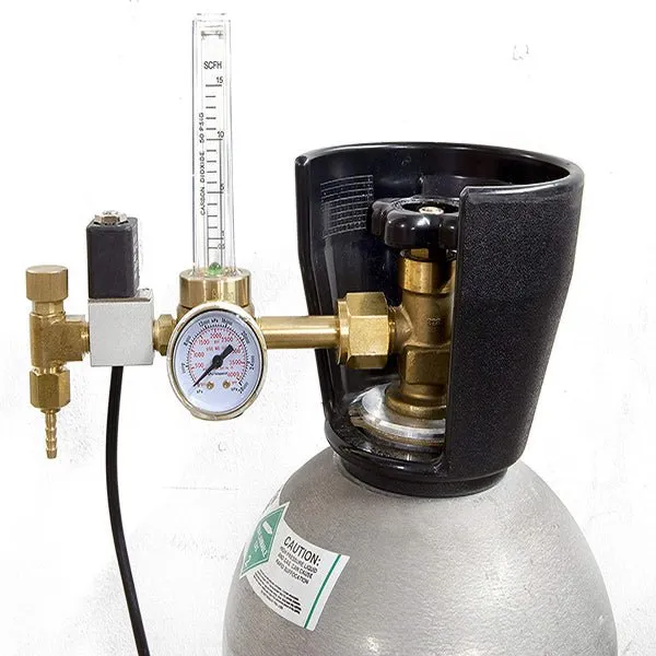 CO2 Tank Regulator with Solenoid Valve