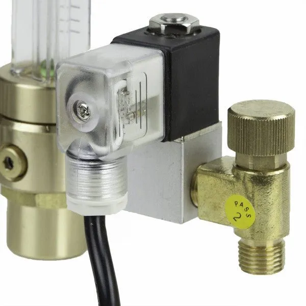 CO2 Tank Regulator with Solenoid Valve