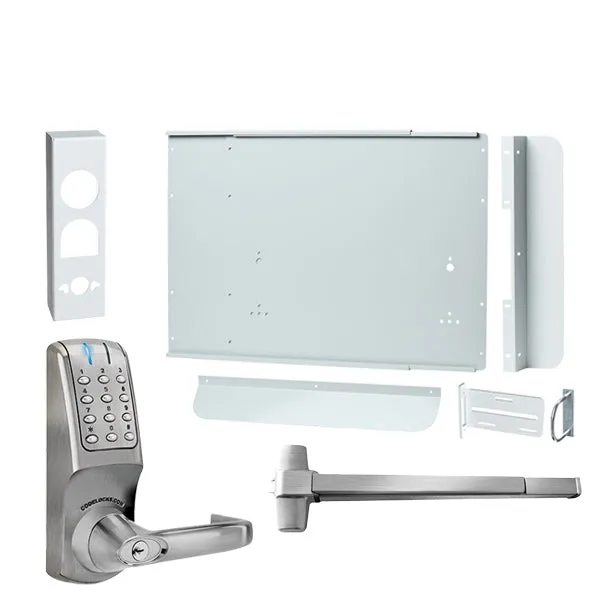 CodeLocks - CL5000PK - Gate Panic Hardware Kit - Brushed Steel