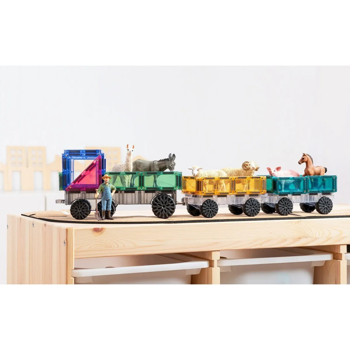 Connetix pastel 50 piece transport set