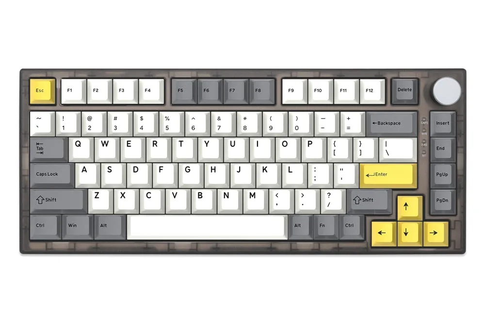 CSTC75 CT75 RGB 75% Hot Swappable Mechanical Keyboard Gasket Kit PCB Programmed VIA VIAL Macro Full rgb switch type c Knob interstellar  nautilus garden industrial