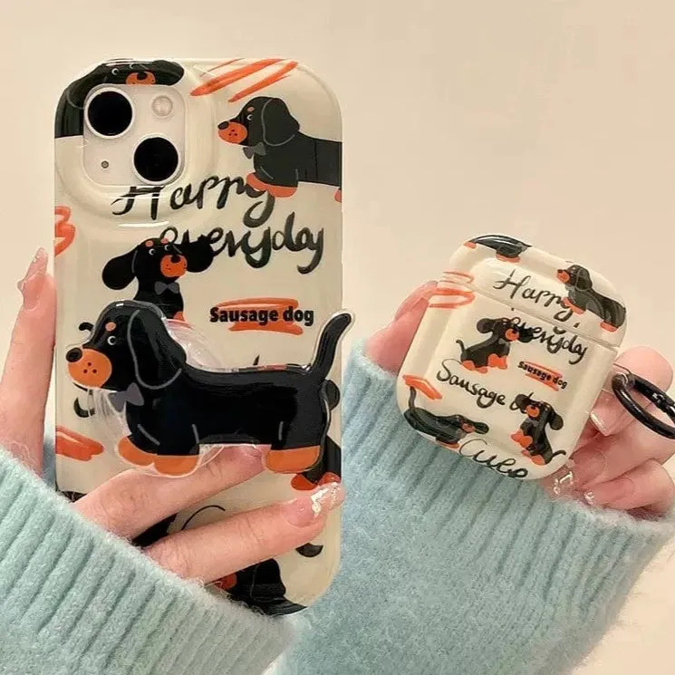 Dachshund iPhone Case and Airpods Case