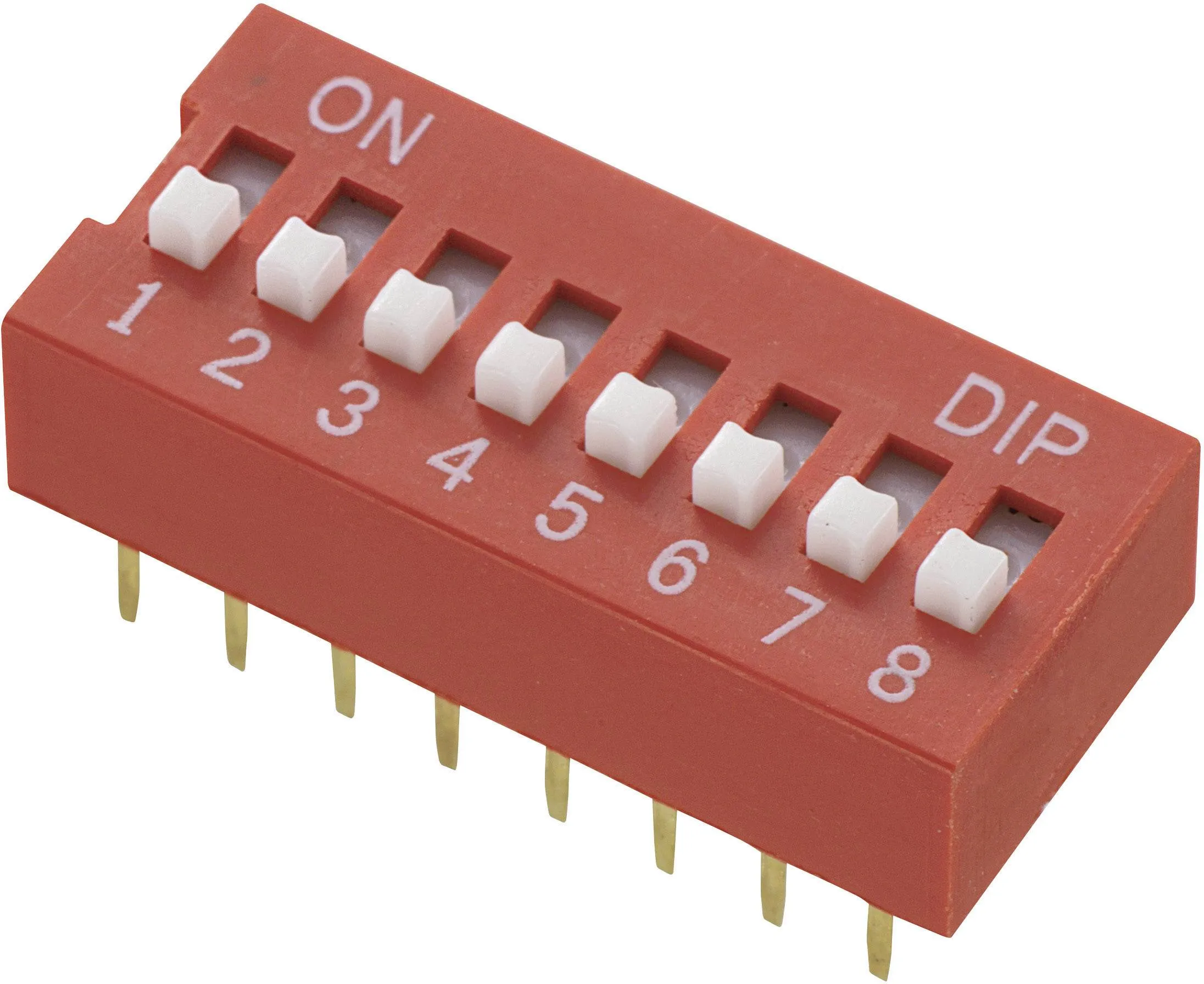 DIP Switch 8 Way DS-08 (8 Way Slide Switch 2.54mm Pitch)