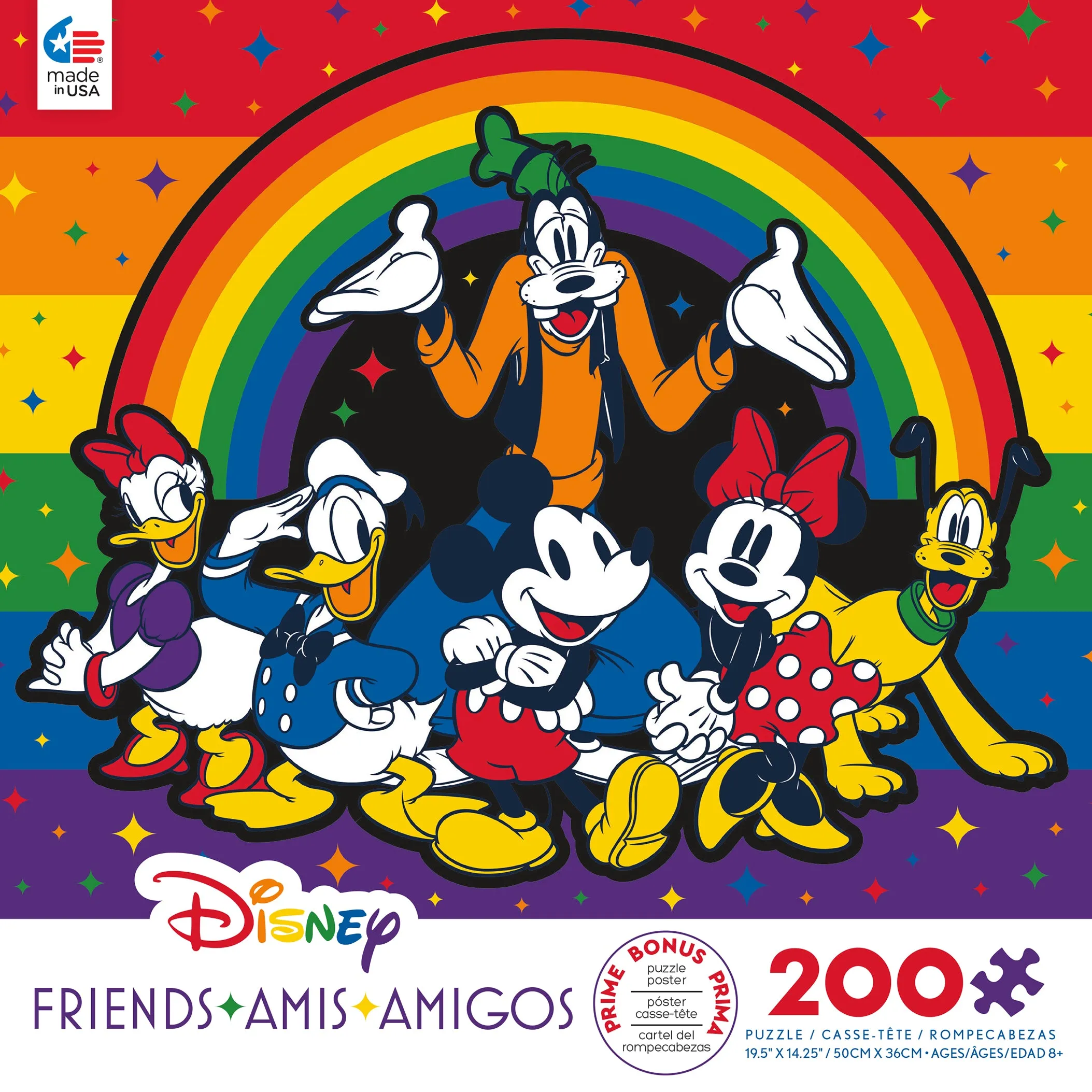 Disney Friends - Rainbow Friends- 200 Piece Puzzle