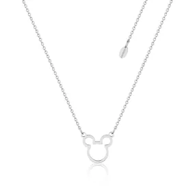 DISNEY Stainless Steel 47cm Mickey Outline Necklace