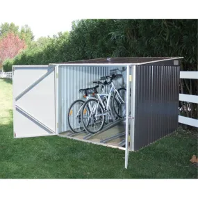 DuraMax | 6x6 ft Galvanized Steel Bicycle Storage Shed with Floor