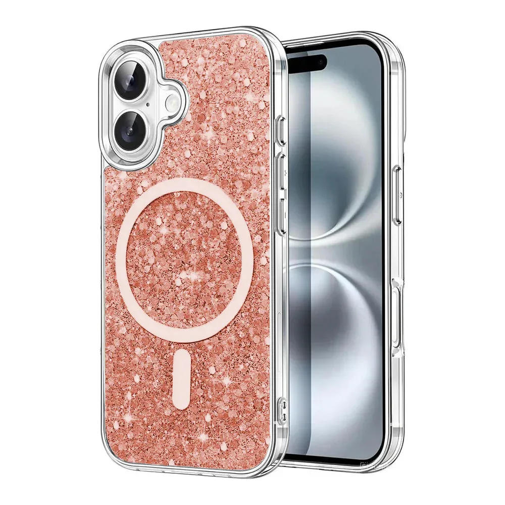 Entronix Apple iPhone 16 [Magnetic-Compatible] Case - Glitter Sparkle,