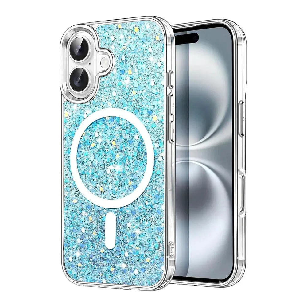 Entronix Apple iPhone 16 [Magnetic-Compatible] Case - Glitter Sparkle,