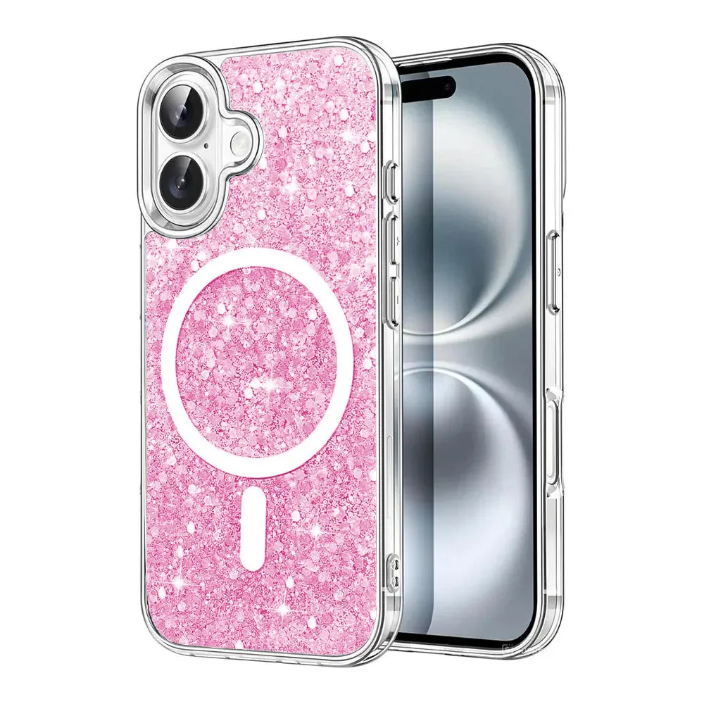 Entronix Apple iPhone 16 [Magnetic-Compatible] Case - Glitter Sparkle,