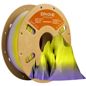 ERYON Matte Dual-Color PLA Filament for 3D Printers,1kg (2.2LBS)/Spool 1.75mm,Accuracy  /- 0.03 mm